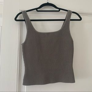 Aritzia Sculpt Knit Squareneck Tank, small, perfect condition